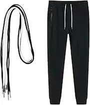 SEWACC Drawstring Cord Pants Drawstring Elastic Thread for Sewing Shorts Drawstring Replacement DIY Drawstring Rope Replacement Drawstrings Hoodie Black Shorts Blazer Round Rope Frosted