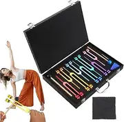 Tuning Forks,Music Tuning Accessories - Portable Long-Lasting Device with Storage Box Kit for Body Reflex Energy Balance Yoga Meditation
