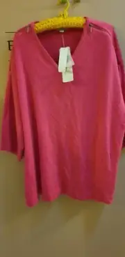 Autograph sz 26 xl hot pink lightweight 3/4 sleeve combine welcome