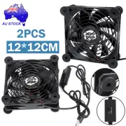 2pcs 120mm Usb Cooling Fan Silent Fan Computer Case Pc Cpu Case Dc 5v Office NEW