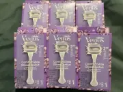 6 Gillette Venus Comfortglide Freesia Womens Razors w/ 2 Cartridges