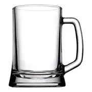 2pc Pasabahce Pub Beer 500ml Stein Glass w/ Handle Drinking Glasses Cup Set CLR