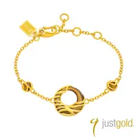 在飛比找蝦皮商城優惠-【Just Gold 鎮金店】飛 •凡系列 純金手鍊