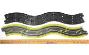 8pc Micro Scalextric 9v HO Slot Car 1/8 Radius 9" S-Curve CHICANE Track #D-33000
