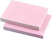 Tofficu Sets Index Cards for Students Teachers Ruled Flash Cards Memo Papers Smooth Writing Portable Design Pcs