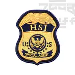 【ZGGB】DHS HSI美國國土安全部國土安全調查局警徽 刺繡魔術貼章
