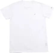 [HEAD] Modern Men's Short Sleeve Crew Neck Inner T-Shirt, Men's Underwear, Mesh, Quick Drying, 3-Piece Set, Bulk Purchase, Plain, One Point on The Chest, White, White, LL