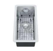 KINDRED KCUS8A-8-10BG 1 Bowl Undermount Sink with Bottom Grid - Stainless Steel