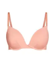 CCX CITY CHIC Bra 16D / 38D T-Shirt Bra Blush Pink Lingerie Plus Size S