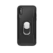 Magnetic 360 Degree Rotation Ring Holder Pc + Tpu Armor Case For Iphone Xs / X(Black)