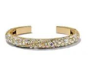 BrightonTrust Your Journey Golden Double Hinged Bangle $139 Tags Dust Bag