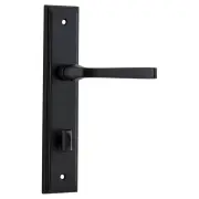 Annecy Lever Stepped Backplate Matt Black