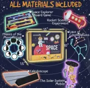 CRAFT KIT JACK IN THE BOX 6-in-1 SPACE THEMED EDUCATIONAL NEW FREE SHIPPING