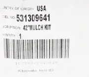 Mulch Blade Kit Part Number - 531309641 For Husqvarna