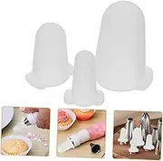 Cabilock 3Pcs Silicone Piping Tip Covers for Cake Decorating Nozzle Protectors Convenient Sleeves for Icing Tips for Baking Enthusiasts and Professionals