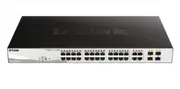 D-Link 28-Port Gigabit Smart Managed PoE Switch with 24 PoE and 4 GbE/SFP Combo Ports DGS-1210-28MP