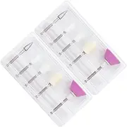 AUTSUPPL Manicure Sanding Wheels 10pcs Nail Grinding Heads Nail Polishing Small Drills
