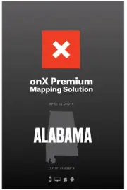 onXmaps Hunt Alabama for Garmin TOPO Map microSD Card with SD Adapter