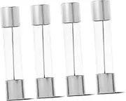 TEHAUX 100pcs Glass Microwave Oven Replacement Kit High Voltage Fuse Tubes Durable Glass Material for Daily Circuit Protection