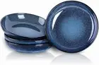 Large Salad Pasta Serving Bowls Ceramic Wide Shallow Bowls Set 47 Ounces Big Din