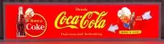 COCA COLA COKE LIGHT UP PREMIUM FLAT HANGING SIGN LIGHT LED