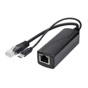 Durability USB C POE Splitter 57V-12V Power Supply Easy Installation 1000Mbps