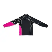 2XU Youth Long Sleeve High Performance Power Top - Black - Rose