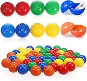 ERINGOGO 50pcs Openable Plastic Balls Raffle Drawing Props for Party Games Arts Crafts and Festive Events Lightweight and Reusable Entertainment Balls