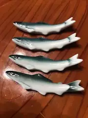Japanese ceramic chopstick rests fish set of 4