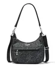 Baggallini Women's Modern Pocket Half Moon Bag *Midnight Blossom* sale off