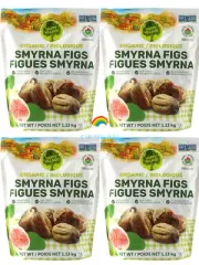 4 Packs Happy Village Organic Sun Dried Smyrna Figs 40 oz Each Pack, Total 10 lb