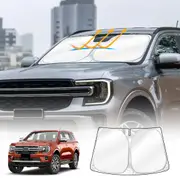 WindScreen Sun Shade for Ford Everest 2022-2025 Blocks UV Rays Foldable Custom Wind Screen Sun Visor Protector