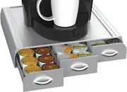 Single Serve Coffee Pod Holder,K-Cup Storage Drawer Organizer