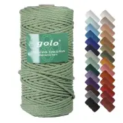 Cotton Cord Macrame Yarn 3mm x 109 Yards Macrame 3mmx109Yards Avocado Green