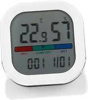 Digital Hygrometer Clock Home Thermometer Room Temperature Humidity Meter Indoor Thermometer for Home