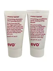 evo Mane Tamer Smoothing Shampoo & Conditioner Set 1.1 OZ Each