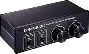 Passive o Volume Controller with Fully- d & Single-Ended Mode XLR & RCA Interface for Home Stereo System Pre-Amplifier Speaker