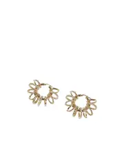 Multi-loop earrings One size Yellow