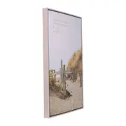 Splosh Palm Cove Beach Path Framed Canvas Wall Art Hanging Home Decor 94x64cm