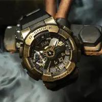 在飛比找環球Online優惠-【CASIO】G-SHOCK 工業風仿舊金屬雙顯手錶 GM-