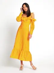 BNWT ALICE MCCALL APRICOT LIMONATA MIDI DRESS - SIZE 8 AU/4 US (RRP $395)