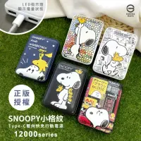 在飛比找momo購物網優惠-【SNOOPY 史努比】2022限量款 小格紋 12000m