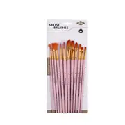 12Pcs Nylonhair Paint Brush Set For Acrylic Painting Professional Watercolor Brush For Drawing Art Supplies Stationery