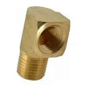 (10 Pack) 1/2" NPT Brass Street Elbow 90° Pipe Thread Fittings