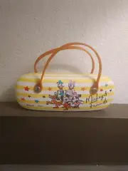 Disney Daiso Mickey & Friends Eye Glasses Yellow Hard Case