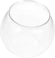 NOLITOY Transparent Micro Landscape Fish Tank Unbreakable Desktop Globe Aquarium for Home Office Garden Decor Durable Fish Bowl with Fine Workmanship Eye Catching Design