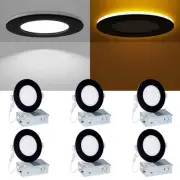 4 Inch Recessed Ceiling Lighting - with Night Light, 9W 750LM Dimmable Wafer ...