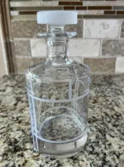 Kate Spade / Lenox Madison Square Crystal Decanter 42 0z ~ NEAR MINT