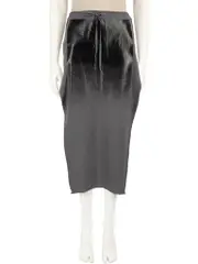 Grey Gradient Print Knit Skirt