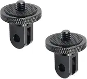 2 Pieces Tripod Mount for Gopro Tripod Adapter, 1/4-20 Camera Mount Adapter Mount Tripod Fits GoPro Hero 8/9/10/11/12, Sony, Xiaomi, Yi, Sjcam Action Cameras and Other Standard 1/4 Accessories
